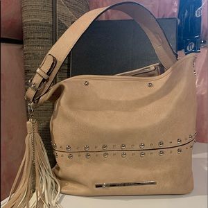 Steve Madden tote in nude with tassel